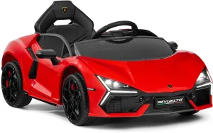 Best Choice Products Licensed Lamborghini Revuelto Kids 12V Electric Ride On Car Toy w/ 66lb Weight Capacity, Parent Control, Bluetooth - Red