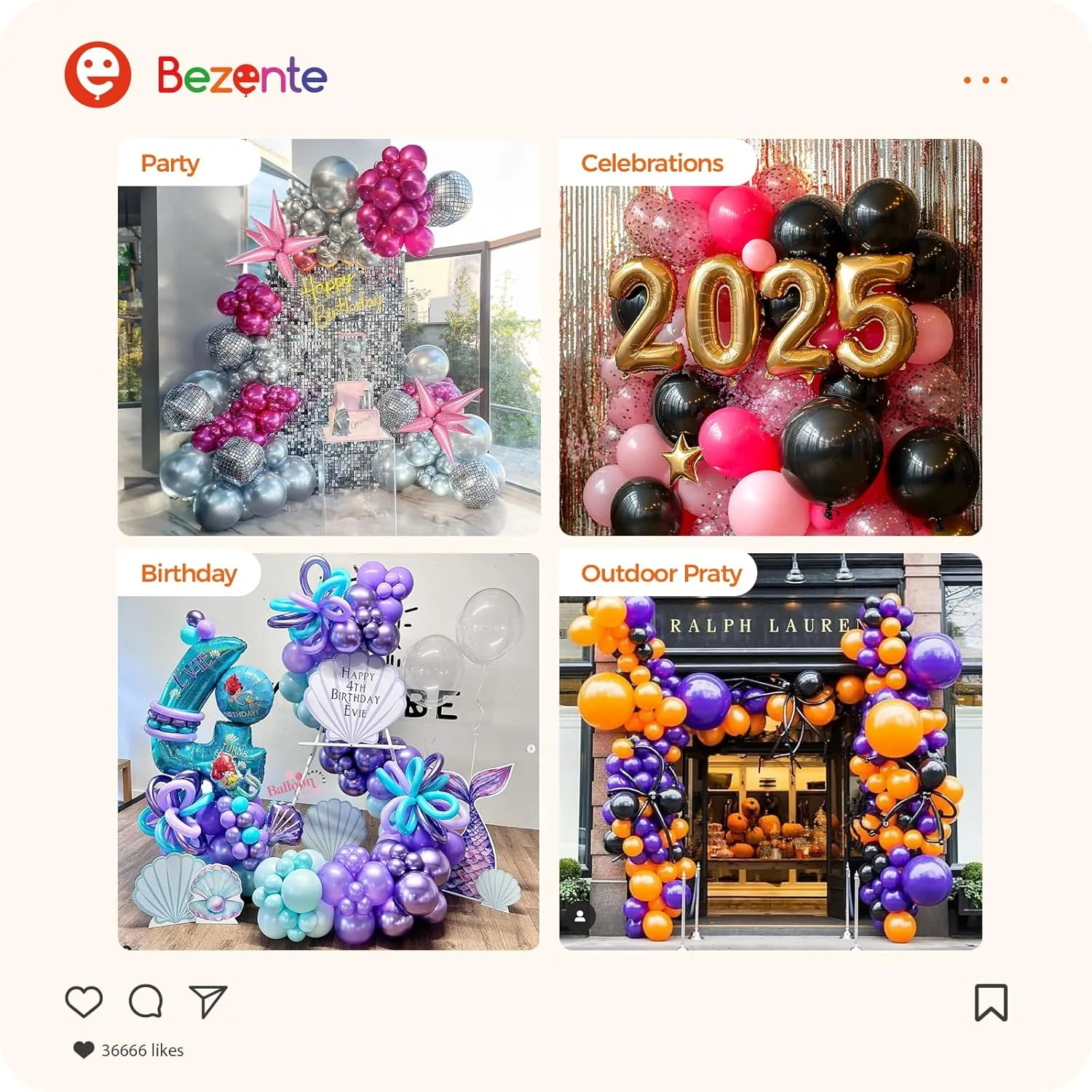Bezente Balloon Shine Spray - 15 oz High Shine Balloon Spray, Waterproof, Long-Lasting Antioxidant, Odorless, Instant Shiny Effect for Party Balloons Decorations