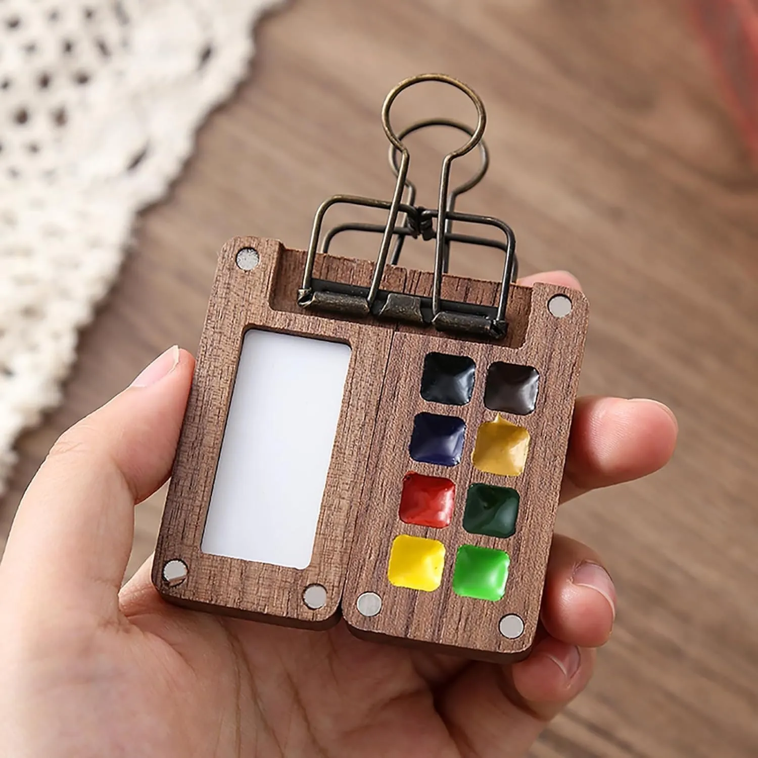 Biora Paint Palette Travel Kit, Biora Paint Set, Biora Mini Paint Kit, Travel Paint Palette Mini with Storage Bag for Painters Artists Students (A)