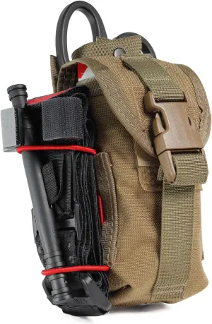 Bleeder Blowout Trauma Kit (Coyote Brown) | Compact Tactical IFAK Ideal for Law Enforcement, Hiking, and Camping