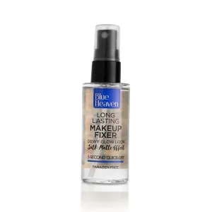 B.lue Heaven Long-Lasting Makeup Fixer | Paraben Free & Sweat Proof | Infused with Vitamin E and Aloe Vera | Dewy Glow and Silk Matte Effect Setting Spray for Makeup | 60ml