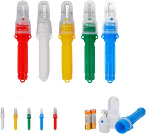 Boat Flares, Boat Safety kit Marine Flares Coasts Guard Approved, Intelligent Light Control Waterproof Design Emergency for Fishing Nets, Buoys, or Boats, Easy to Store (Set C-5Pcs)