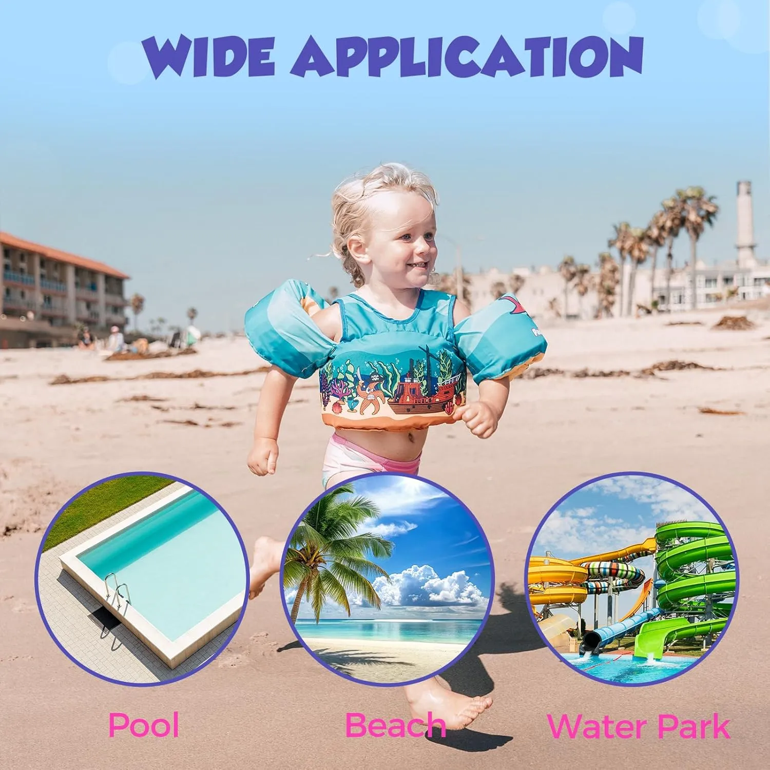 Body Glove Paddle Pals Learn to Swim Coast Guard Approved Kids Life Jacket PFD