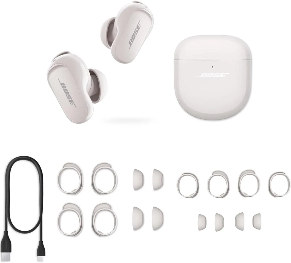 Bose QuietComfort Earbuds II, Soapstone with Alternate Sizing Kit