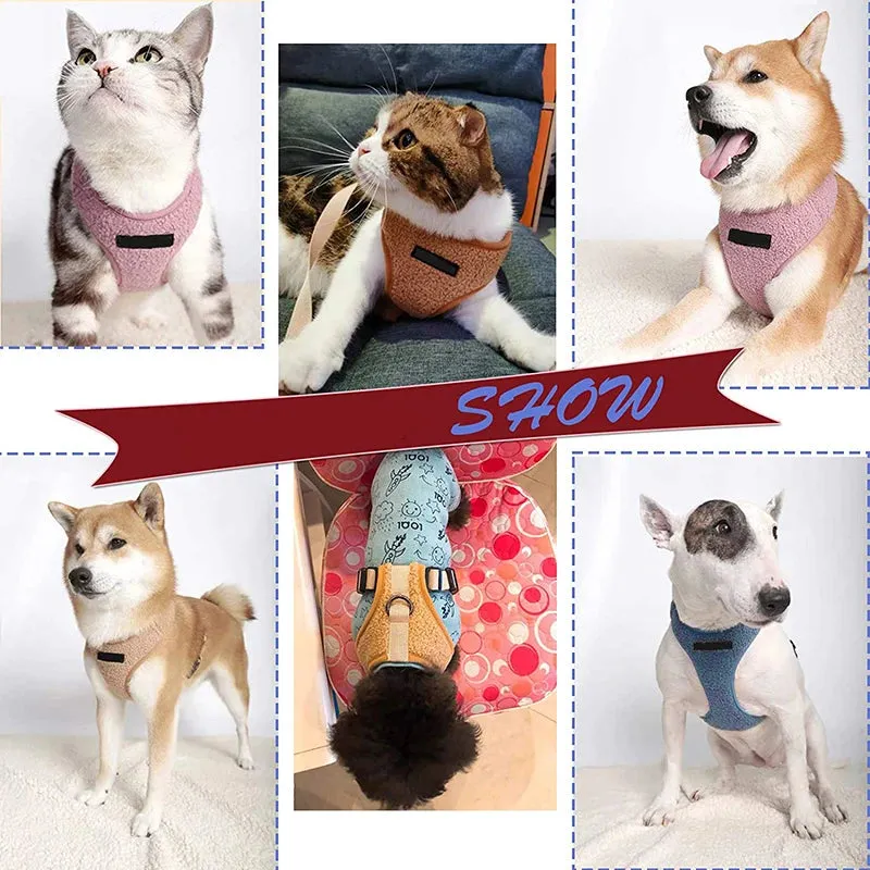 Breathable Fleece Dog Harness Set