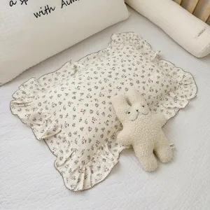 BuLuTu Girls Boys Kids Pillowcase Standard Size, Floral Pattern, 18"x28", 1 pc, Soft Breathable Muslin Cotton Toddler Bed Pillow Cases Kids Bedding Room Decor, Envelope Closure