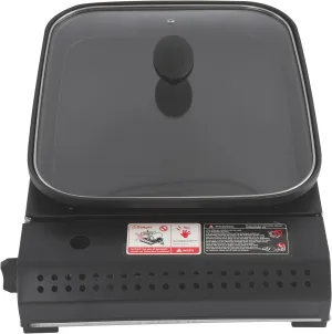 Butane Stove with Grill Pan, Portable Butane Gas Grill Stove Stainless Steel Camping Gas Stove for Outdoor Camping RV Beach (17.71 * 12 * 3.34in)