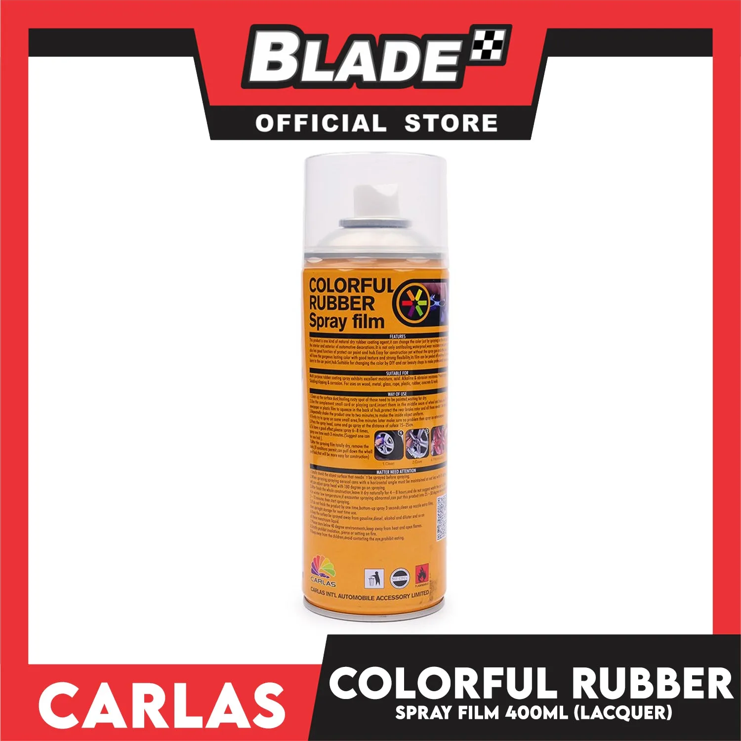 Buy 3 Take 1 Free! Carlas Colorful Rubber Spray Film 400ml (Lacquer)