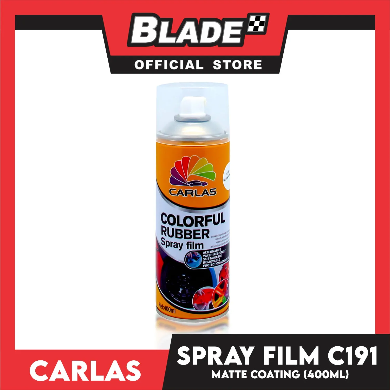 Buy 3 Take 1 Free! Carlas Colorful Rubber Spray Film 400ml (Matte Coating)