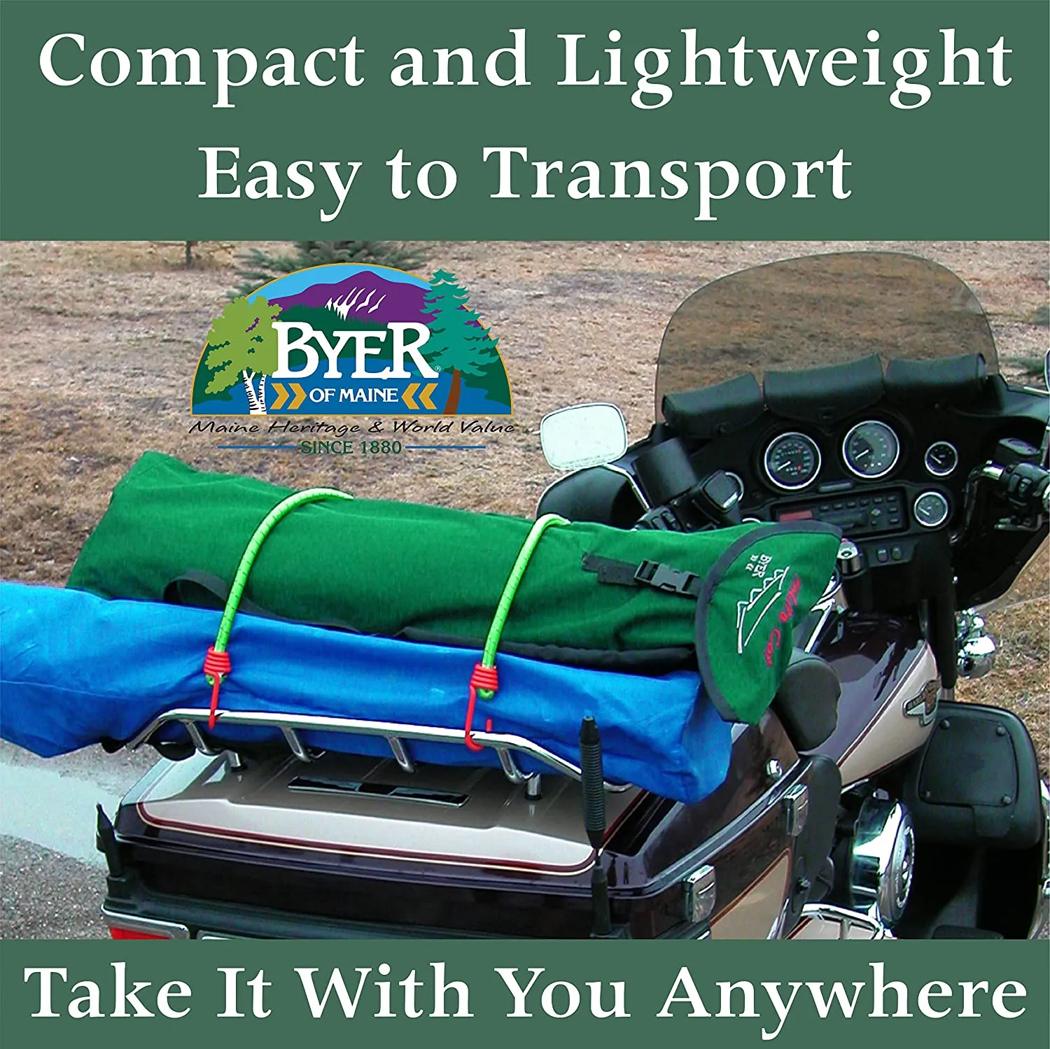 BYER OF MAINE TriLite Cot, Camping cots for Adults, Portable cot, Single