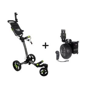 Caddie Wheel   Axglo V2 Golf Push Cart Bundle