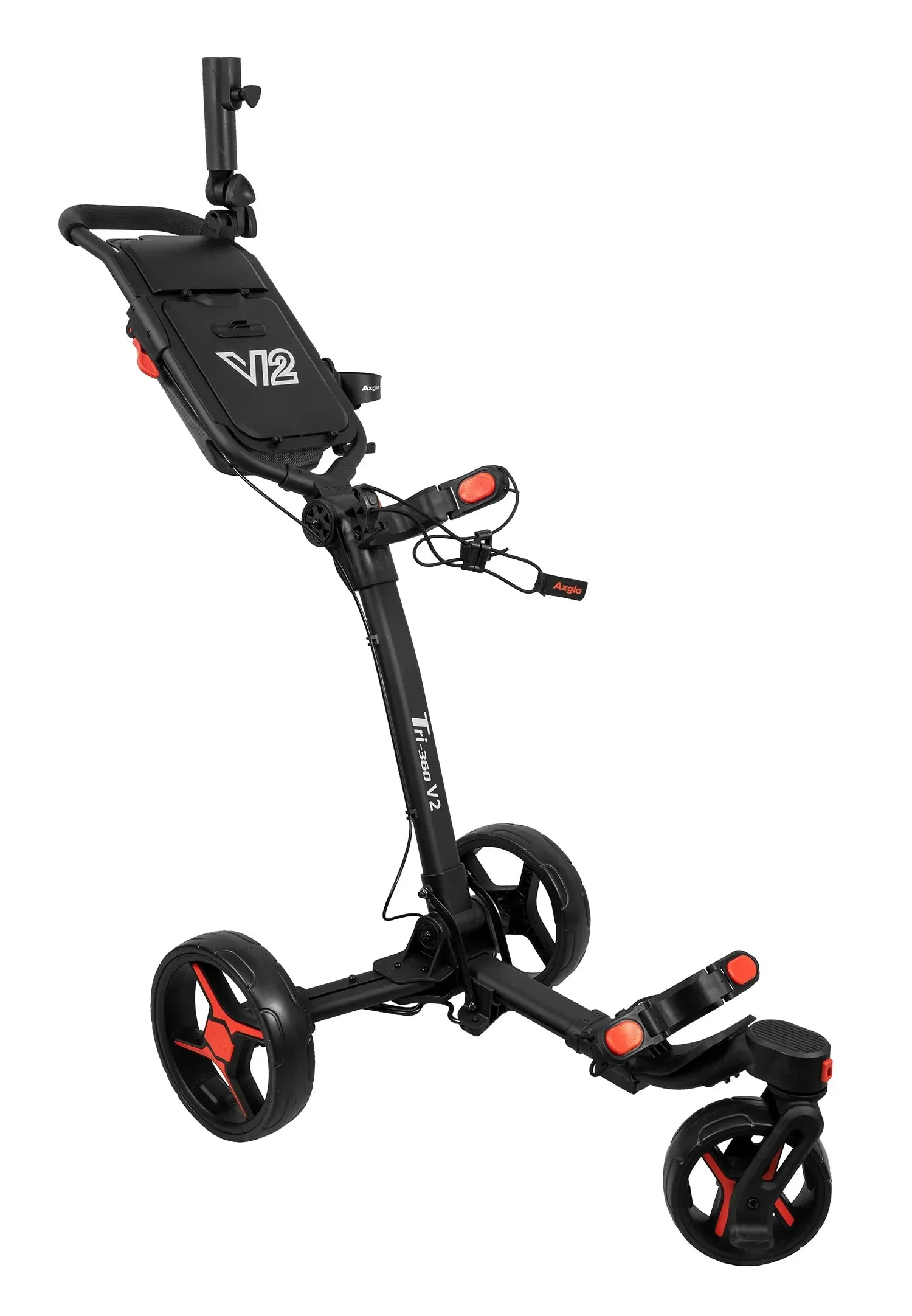 Caddie Wheel   Axglo V2 Golf Push Cart Bundle
