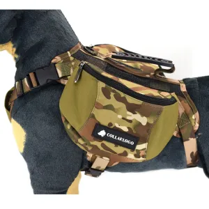 Camouflage Oxford Dog Saddlebag Harness
