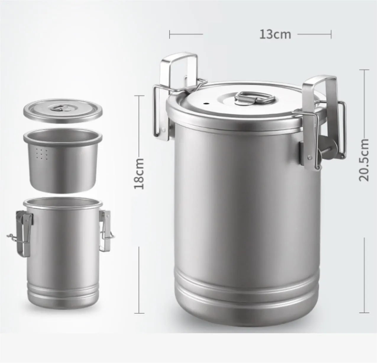 Camping Cookware, Camping Pot Outdoor Cooking Tool Multi-Function Steamer Portable Camping Cooker Pot Portable Stove