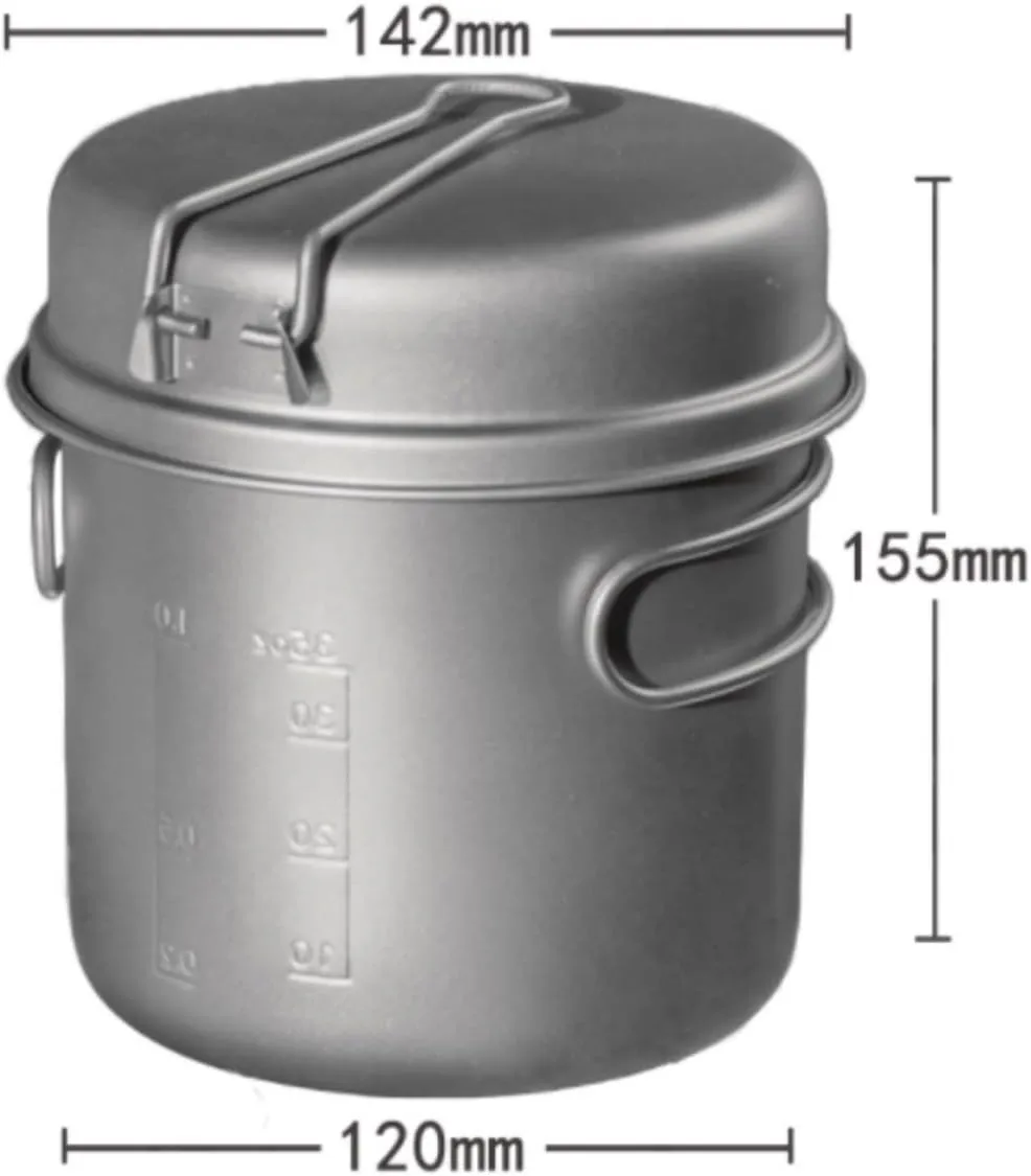 Camping Cookware, Outdoor Pot Set Portable Pot Soup Pot Frying Pan Camping Camping Cooker Cassette Stove Pot Portable Stove