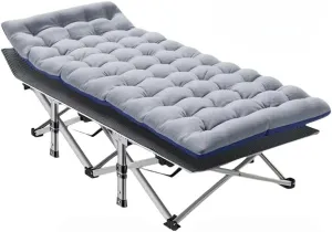 Camping Cot 14" x 28" Folding Double Layer Heavy Duty Sleeping Portable