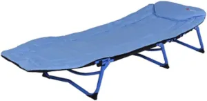 Camping Cot Bed Adjustable Folding Camping Cot – Deluxe Collapsible Single Person Bed in A Bag W/Pillow for Indoor & Outdoor Use Comfortable for Outdoor&Indoor