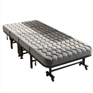 Camping cot Folding Bed with Mattress Twin Folded Bed Portable Rollaway Bed Space-Saving for Easy Storage for Guest Room, Small Apartment Folding cot