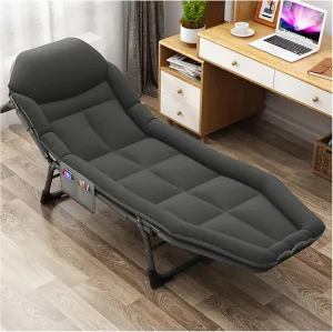 Camping Cot, Folding Camping Cot for Adults, 5-Position Folding Chaise Lounge Chair, Portable Folding Camping Cot, for Office/Home Nap, Outdoor,A,200x64cm