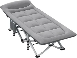 Camping Cot for Adults, Portable Camp Cot Bed Sleeping Cots, Camping Cot, Sleeping Cot for Adult, Supports 330 Lbs, for Outdoor Camping/Office