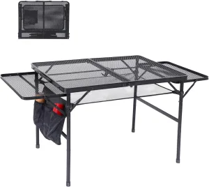 Camping Cot, Heated Camping Cot Folding Cot for Adults with Heated Mattress (1-Pack)   Grill Table, Camping Table, Camping Grill Table, Portable Grill Table