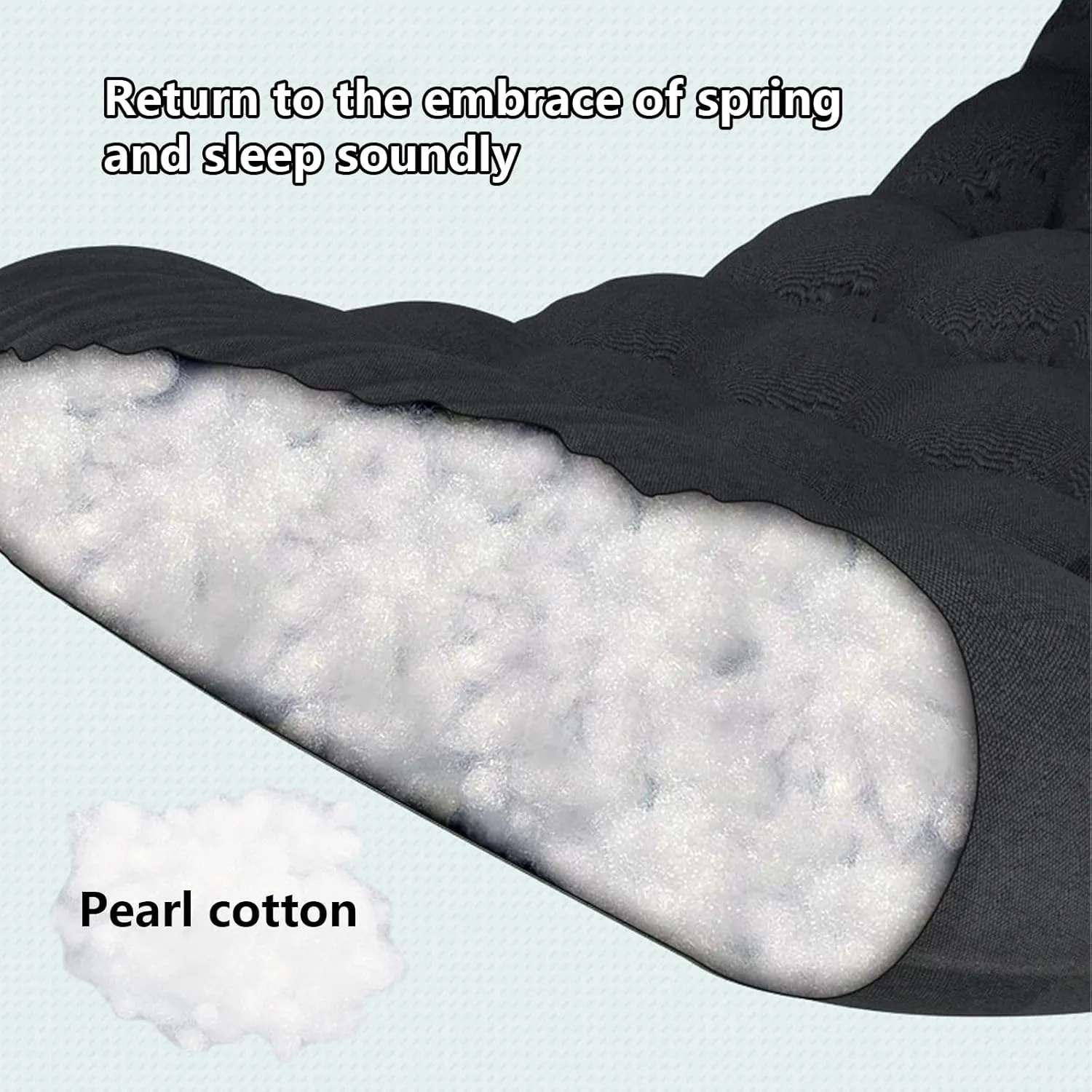 Camping Cot Portable Bed for Adults Reclining Bed Pearl Cotton Multi-Level Adjustment No Installation Foldable Suitable for Office Living Room Hospital C