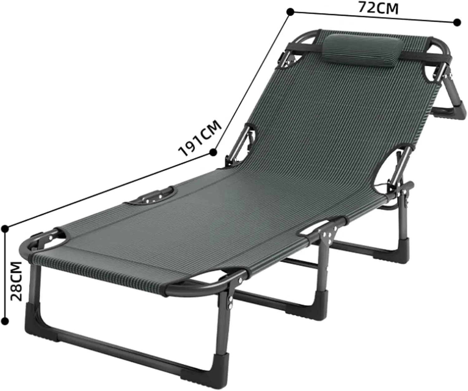 Camping cot Portable Camping Cot Space-Saving Folding Cot for Office Nap Beach Vocation and Home Lounging with Cooling Mat and Headrest Folding cot