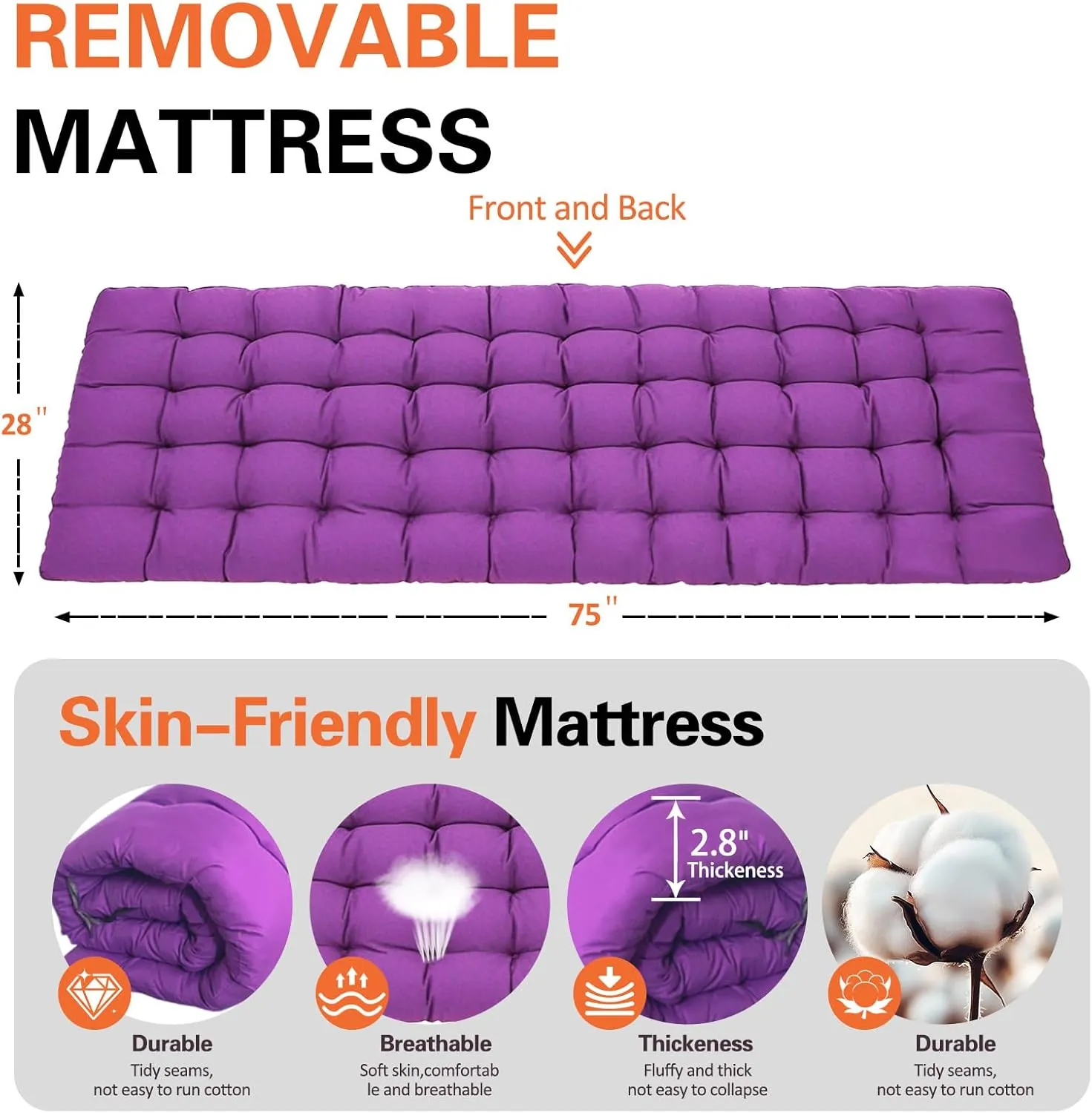 Camping Cot with Comfortable Mat 2 Pack Cots for Sleeping with Pad Heavy Duty Camping Bed Sleeping Cot With Carry Bag Folding Cots for Adults Home Office Nap Vocation Outdoor Indoor Easy to Set Up