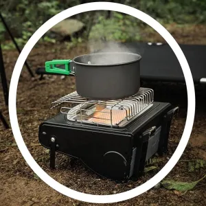 Camping Gas Heater Lightweight Tent Stove Multifunctional Space Heater Black Portable Butane Heater for Ice Fishing Backpacking Hiking Hunting (Color : Camping Heater)