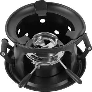 Camping Kettle for Open Fire Compact Alcohol Burner Stove Lightweight Portable Stove for Outdoor Activities Random