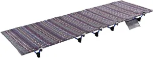 Camping Outfit Outdoor Folding Cot Camping 185cm Sleeping Aluminium Frame Tent Bed Cot Fashionable (Color : Blue)