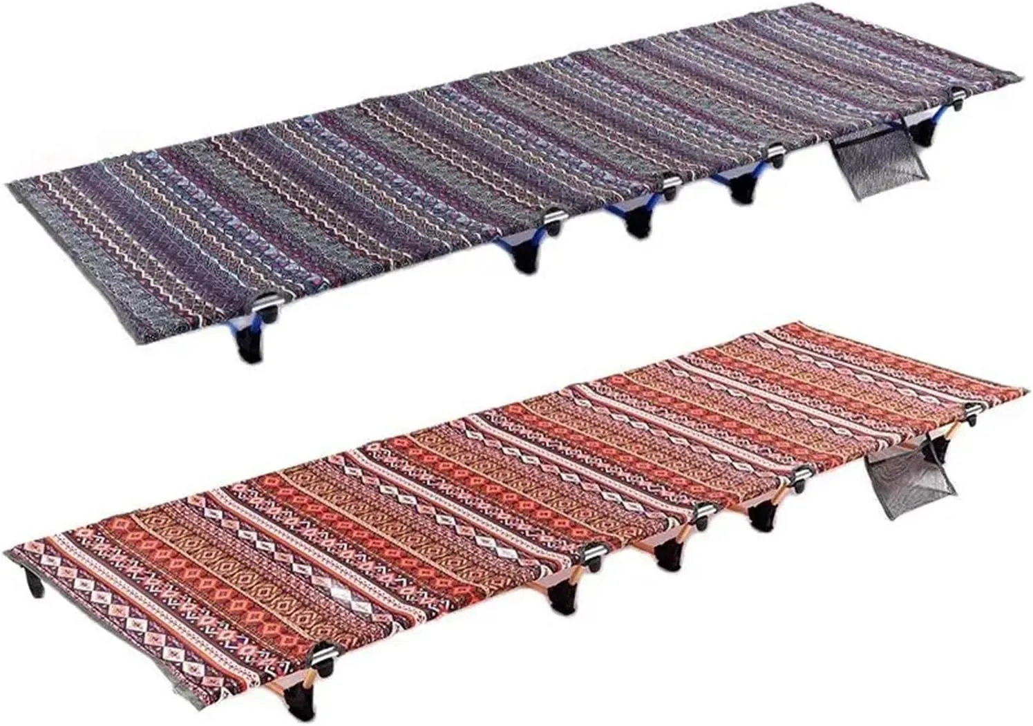 Camping Outfit Outdoor Folding Cot Camping 185cm Sleeping Aluminium Frame Tent Bed Cot Fashionable (Color : Gray)