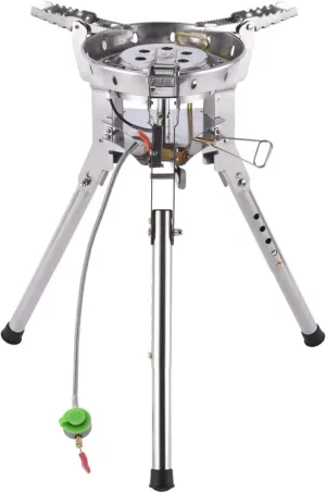 Camping Stove System，camping barbecue butane high power windproof burner portable fire stove gas stove，for Hiking, Trekking, Fishing, Hunting Trips and Emergency Use