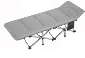 Camping Travel Cot and Cot Pad Folding Camping Cot with Mat for Adults Sleeping Cots for Home,Office,Home Nap and Home Guest