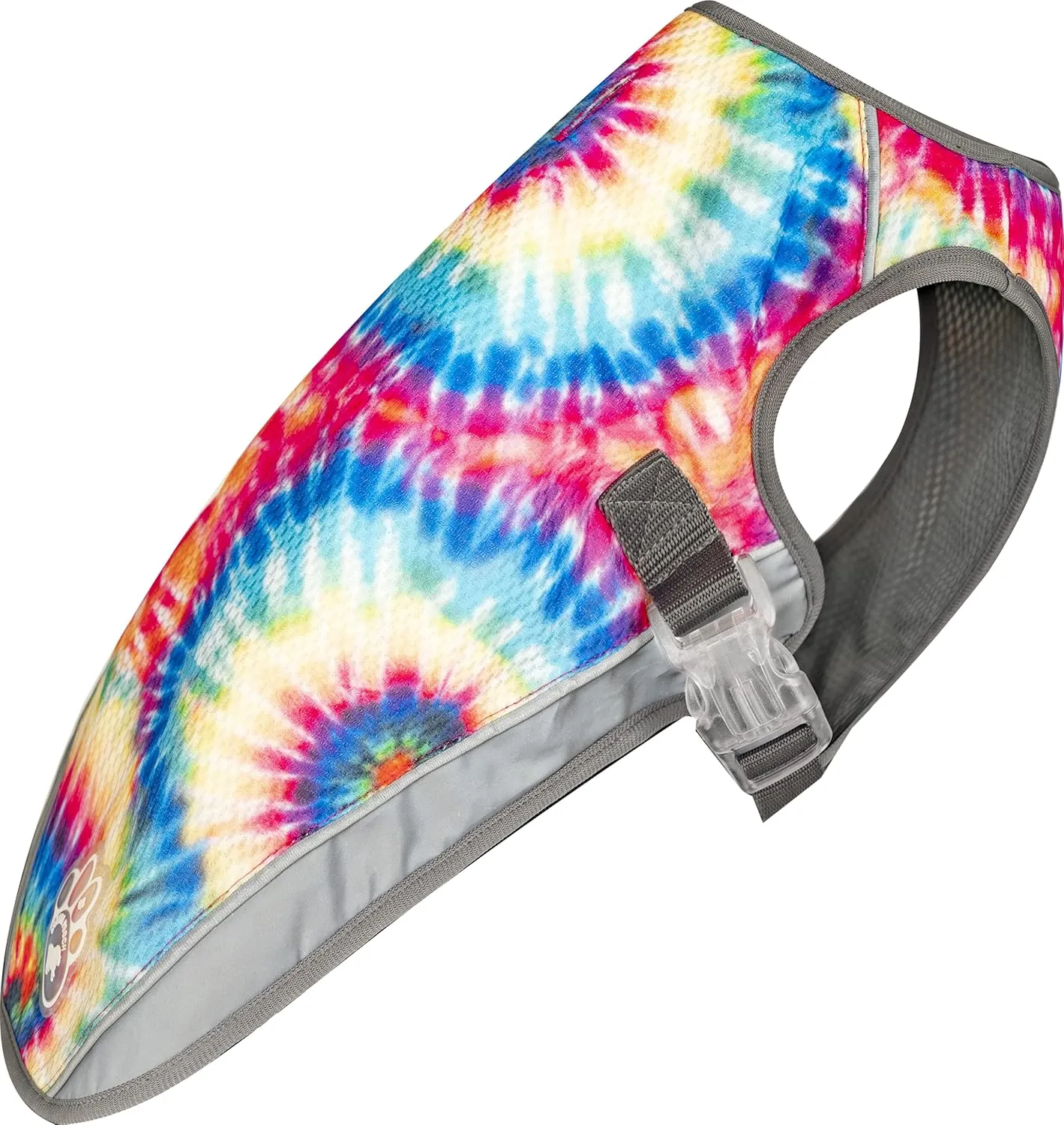 Canada Pooch Dog Cooling Vest - Evaporative Cooling Vest for Dogs with Breathable Mesh Material & Reflective Lining, Adjustable Dog Cooling Vest Great for Dogs 18 (17-19" Back Length), Tie Dye
