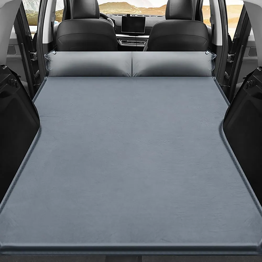 Car Inflatable Mattress for Toyota Grand Highlander 7 Seater 2024 2025 Portable Air Sleeping Bed with Pillow Camping Travel Cot Inflatable Trunk Sleeping Pad,Grey1
