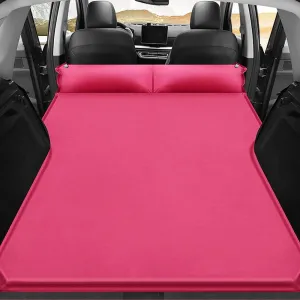 Car Inflatable Mattress for Toyota Grand Highlander 7 Seater 2024 2025 Portable Air Sleeping Bed with Pillow Camping Travel Cot Inflatable Trunk Sleeping Pad,Pink