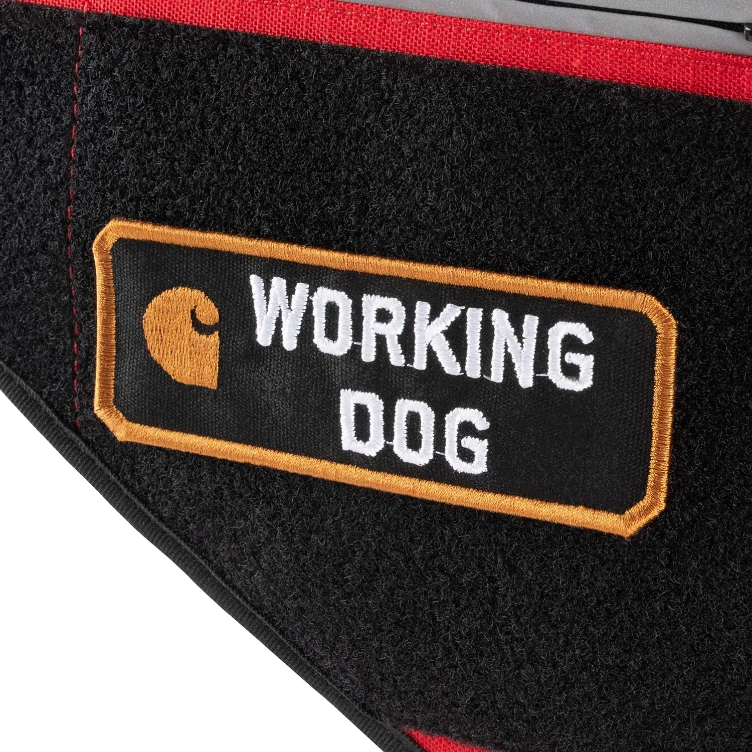 Carhartt Nylon Ripstop Service Dog Harness, High Risk Red/Carhartt Brown, X-Large