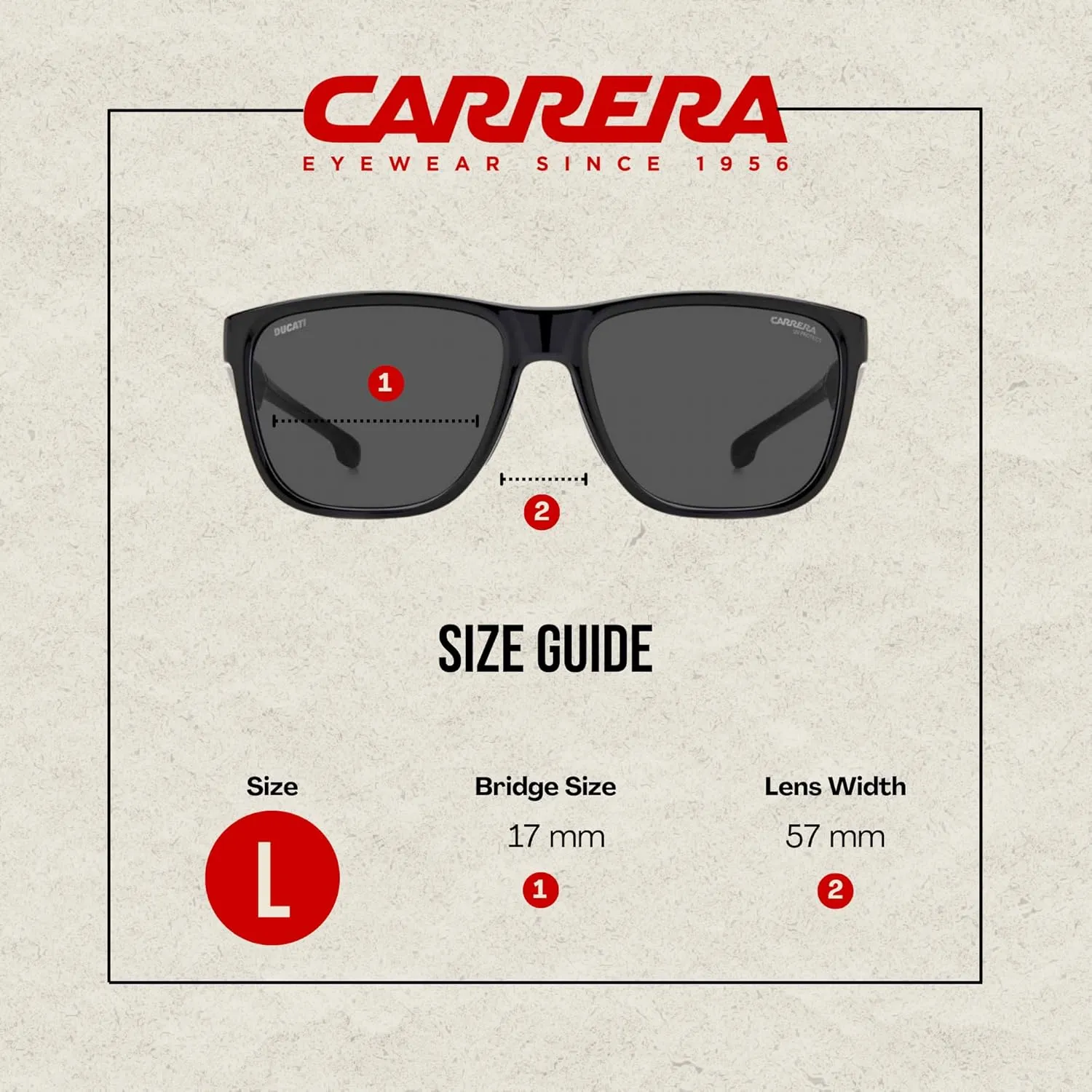 Carrera-Ducati CA003/S Square Sunglasses for Men   BUNDLE With Designer iWear Complimentary Eyewear Kit