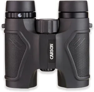 Carson 3D Series 8x32mm High Definition Compact and Waterproof Binoculars with ED Glass, Black (TD-832ED)