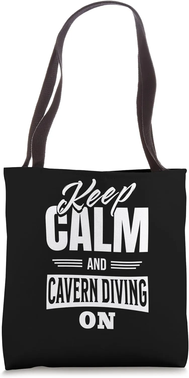 caving exploring caves spelunker chest Cavern diving caving Tote Bag