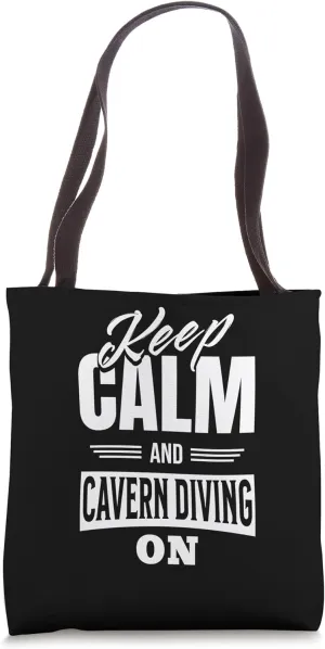 caving exploring caves spelunker chest Cavern diving caving Tote Bag