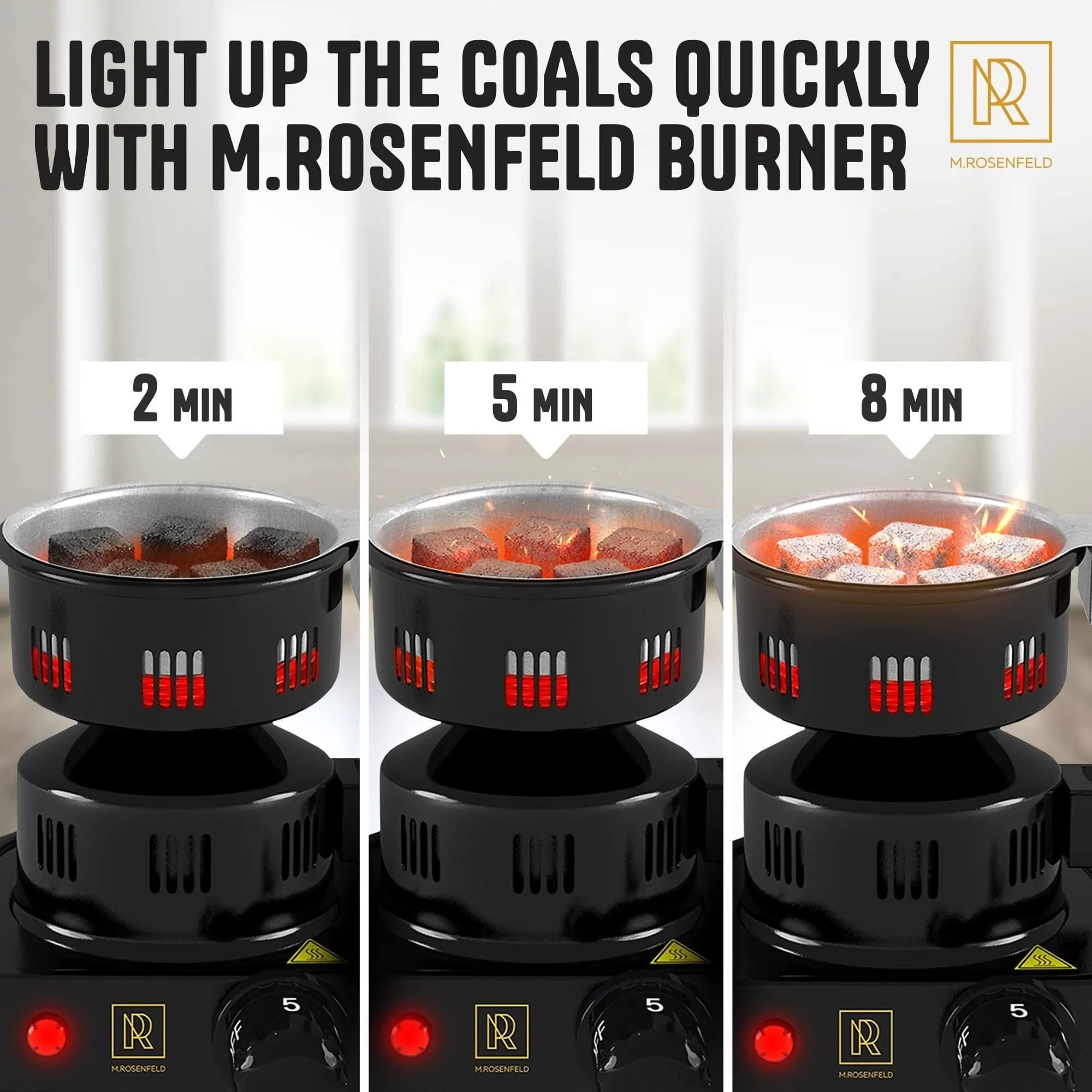 Charcoal Electric Burner 450W with Electric Starter Red Expert assistance Coconut Best choice Lighters Burner Plate Multipurpose Charcoal Coiled Stainless Hot 304 Charcoal Steel with Tongs