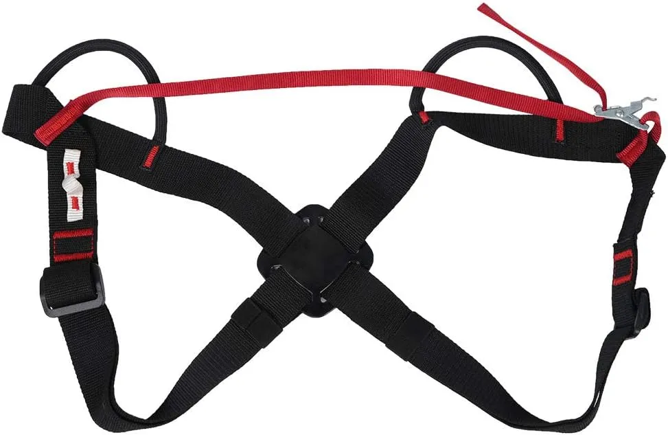 Chest Adjustable Shoulder Strap Climbing Harness Fiber Material Adjustable Waist Strap for Outdoor Rock Climbing