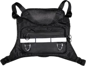 Chest Bag for Men and Women – Running Vest with Reflective Strips – Tactical Chest Rig for Sports, Cycling, Workout, Hiking – Lightweight and Water-Resistant Chest Pack with Phone Holder
