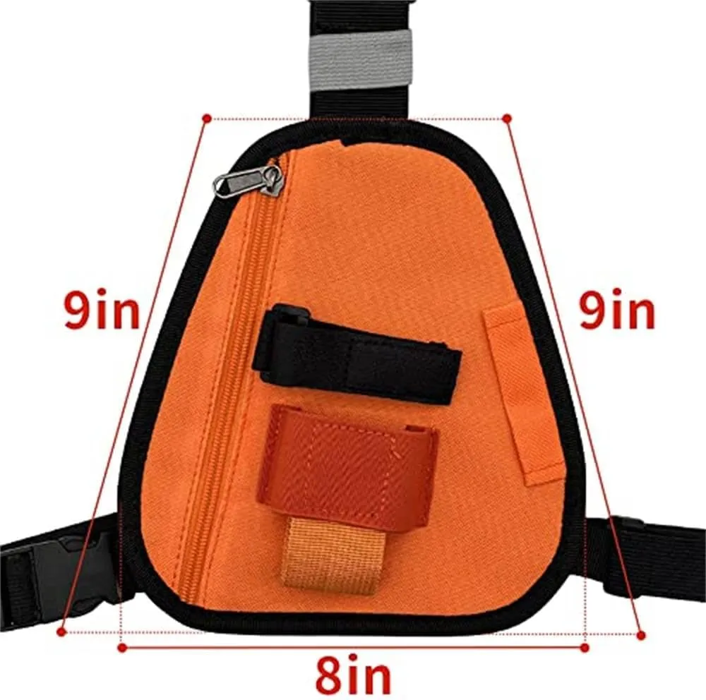 Chest Harness Shoulder Holster - Adjustable Single Radio Pouch for Motorola Radios & BAOFENG Walkie Talkies