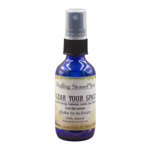 Clear Your Space – Crystal Infused Aromatherapy Spray | Sage Smudge Spray