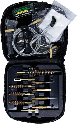 Clenzoil Tactical Gun Cleaning Kit | .223, 5.56mm, 380, 9mm, 300, 7.62mm | Rifle & Pistol Kit | Includes CLP, Bore Brushes, Patches, Tools & More
