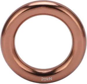 Climbing Rappel Rings Rappelling Anchor Rings Harness Attachment Rings Aluminum Alloy Round Mountain Climbing O Rings for Tree Climbing Adventure Sports