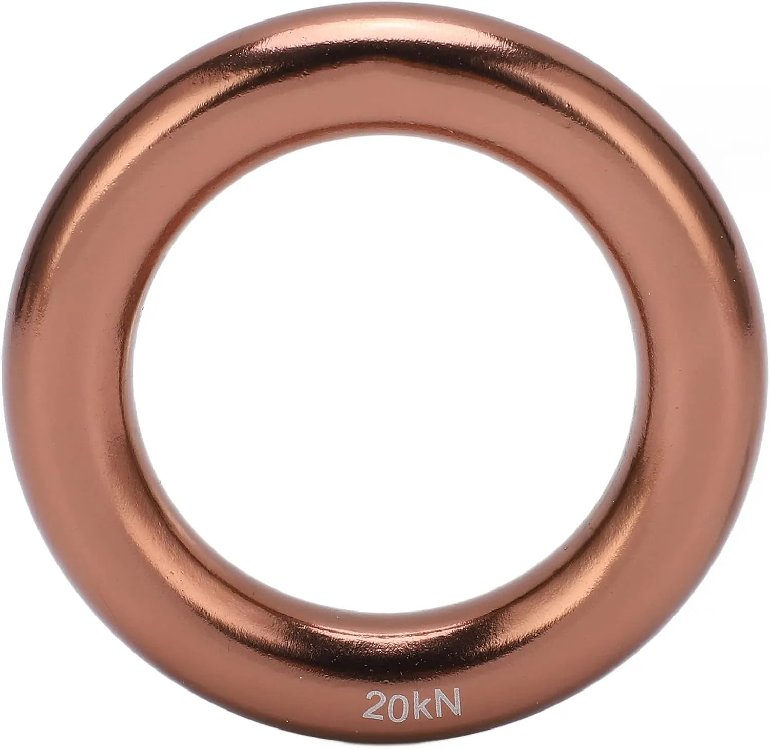 Climbing Rappel Rings Rappelling Anchor Rings Harness Attachment Rings Aluminum Alloy Round Mountain Climbing O Rings for Tree Climbing Adventure Sports